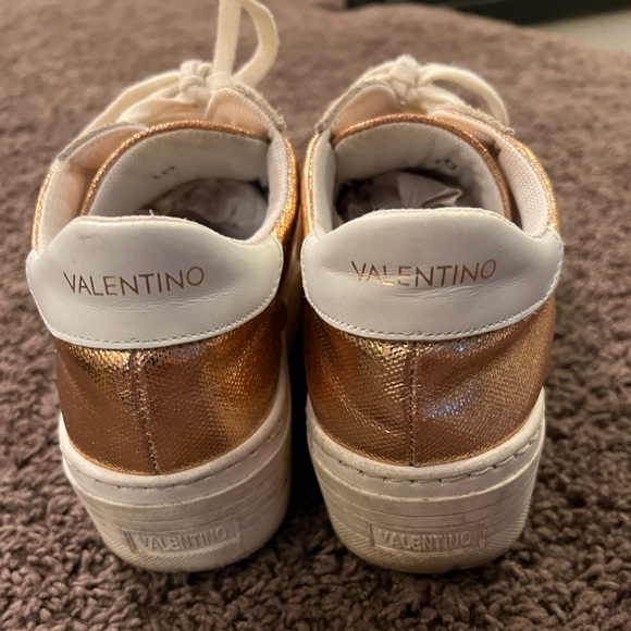 VALENTINO BY MARIO VALENTINO
Sela Metallic Platform Sneakers - Picture 4 of 14